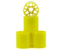 Yokomo 1/12 Pan Car Rear Wheel Set (4) (Yellow)