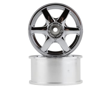 Mikuni AVS Model T6 6-Spoke Drift Wheel (Chrome Silver) (2) (7mm