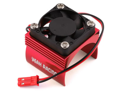Motor Twin Cooling Fan Blue Heat Dissipation Performance Exquisite Workmanship Prevent Overheating Sink with for 1/10 Scale Electric Rc Car 540 550 