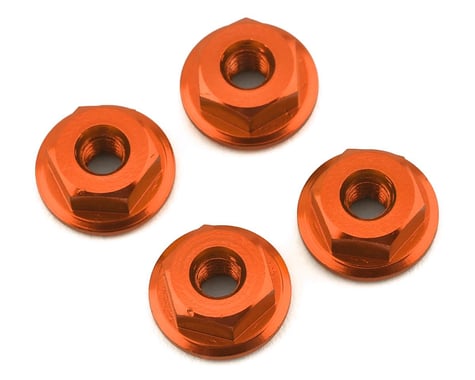 175RC Mini-T 2.0 Serrated Wheel Nuts (4) (Orange)