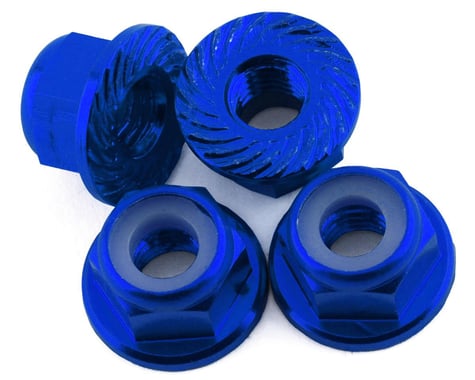 175RC Traxxas HOSS 4mm Locking Wheel Nuts (Blue) (4)