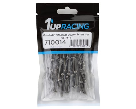 1UP Racing Associated T6.4 Pro Duty Upper Titanium Screw Set