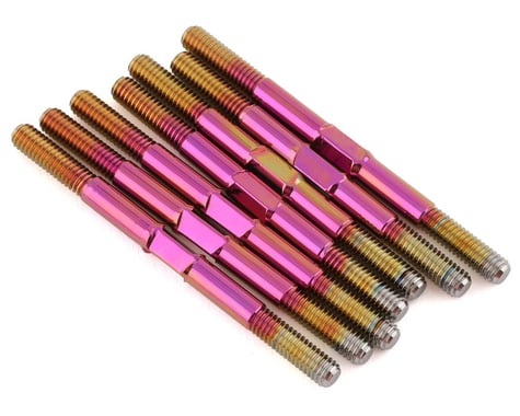 1UP Racing TLR 22X-4 Pro Duty Titanium Turnbuckles (Triple Polished Pink)