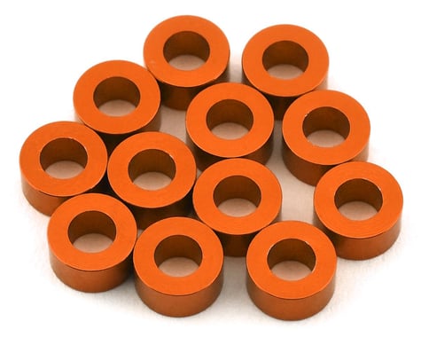 1UP Racing 3x6mm Precision Aluminum Shims (Orange) (12) (3mm)