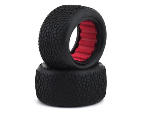 AKA Racing Scribble 2.2" Clay Tires Rear with Red Insert (2) 1/10 Buggy AKA13130CR