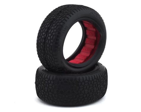 AKA Racing Scribble 2.2" Clay Tires 4WD Front with Red Insert (2) 1/10 Buggy AKA13330CR