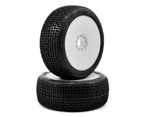 AKA Catapult 1/8 Buggy Pre-Mounted Tires (2) (White) (Soft - Long Wear)