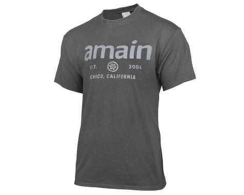 AMain Youth Short Sleeve T-Shirt (Charcoal) (Youth L)