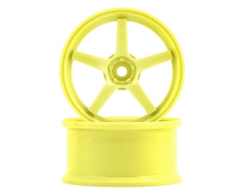 ARP ARW02 5 Mode 5-Spoke Drift Wheels (Yellow) (2) (6mm Offset)