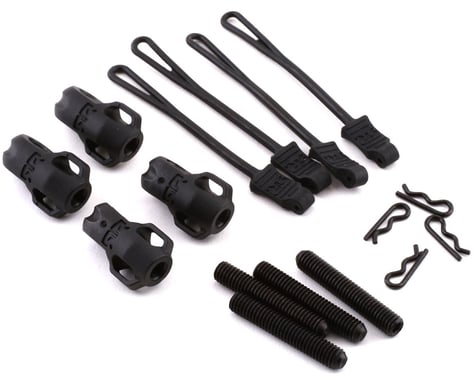 Arrma Brace Rod Ends with Pins And Retainers (4) - ARA320477