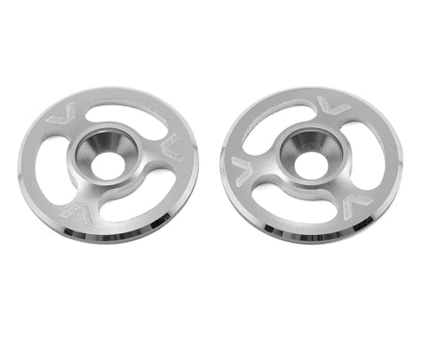 Avid RC Triad Wing Mount Buttons (2) (Silver)