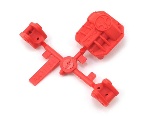 Axial AR44 Differential Cover and Link Mounts Red AXIAX31384