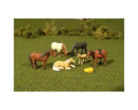 Bachmann SceneScapes Horses (6) (O Scale)
