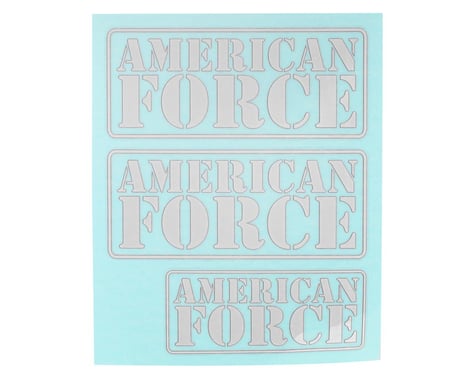 CEN Racing Silver American Force Decal CEGCD0962