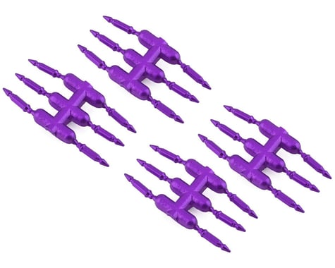 DS Racing Drift Element Scale Bullet Lug Nuts (Purple) (24)