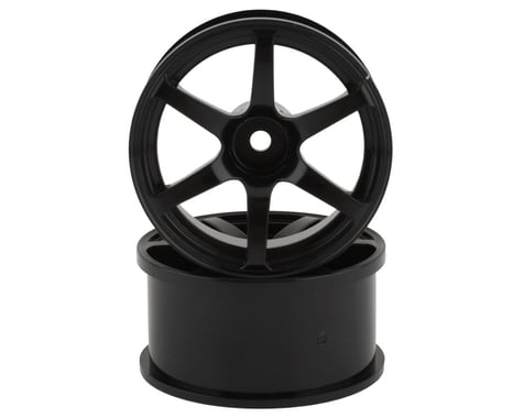Mikuni AVS Model T6 6-Spoke Drift Wheel (Black) (2) (5mm Offset)