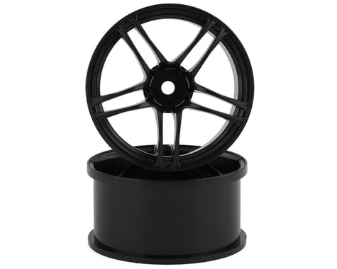Mikuni AVS Model T5 5-Split Spoke Drift Wheels (Black) (2) (7mm Offset)