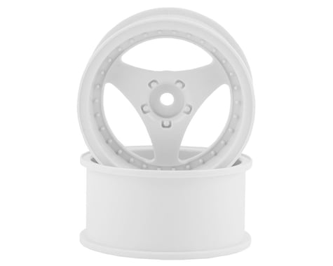 Mikuni Yokohama Advan Oni Kai Drift Wheels (White) (2) (5mm Offset)