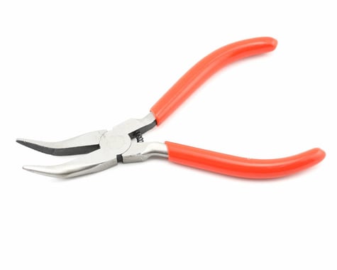 Excel 5" Serrated Jaw Curved Needle Nose Pliers