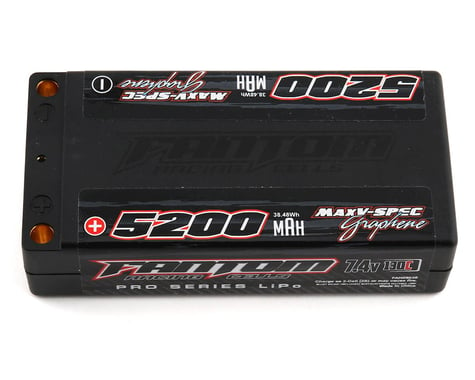 Fantom Pro Series MaxV-SPEC Shorty 2S LiPo 130C Battery (7.4V/5200mAh)