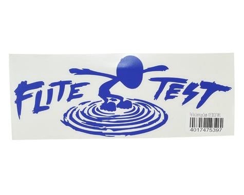 Flite Test 10.5" Die Cut Gremlin Logo Vinyl Decal (Blue)