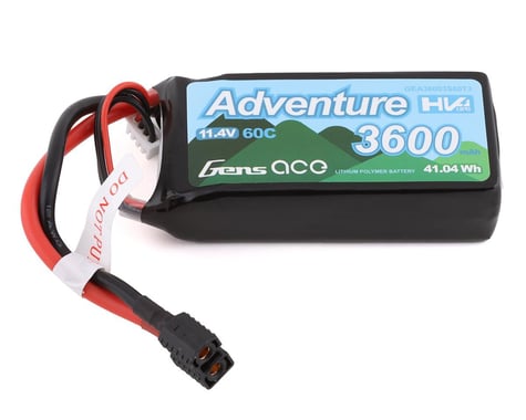 Gens Ace Adventure 3s LiHv Battery Pack 60C (11.4V/3600mAh)