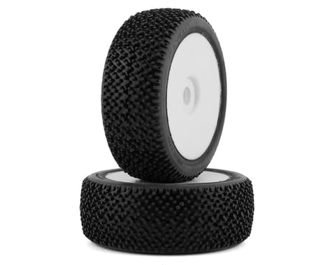 GRP Tyres Cayman Pre-Mounted 1/8 Buggy Tires (2) (White) (Soft)