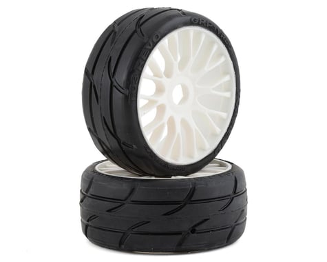 GRP Tyres GT - TO3 Revo Belted Pre-Mounted 1/8 Buggy Tires (White) (2) (XM2)