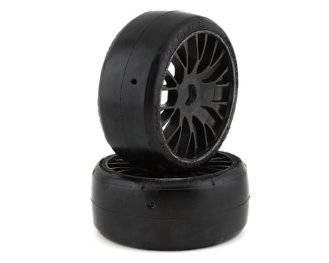 GRP Tyres GT - TO4 Slick Belted Pre-Mounted 1/8 Buggy Tires (Black) (2) (XB2)