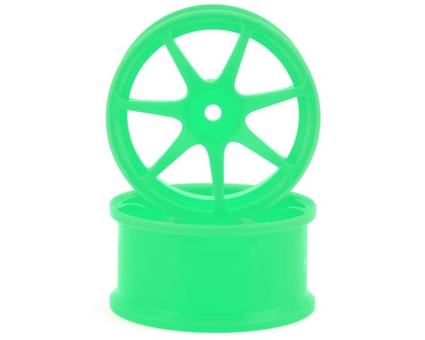 Integra AVS Model T7 High Traction Drift Wheel (Green) (2) (8mm Offset)