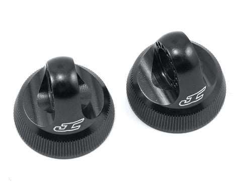 JConcepts Fin 12mm V2 Shock Caps in Black JCO24902