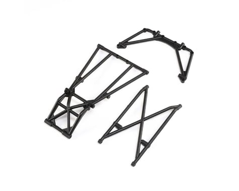 Losi Black Rear Cage and Hoop Bars for LMT LOS241044