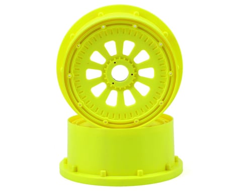 Losi Beadlock Wheel Set Yellow 5IVE-T (2) LOSB7035