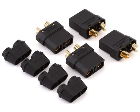 Maclan XT90 Connectors (4 Female) (Black)