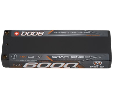 Maclan HV Graphene V4 2S LiPo ULCG Battery w/5mm Bullets (7.6V/6000mAh)