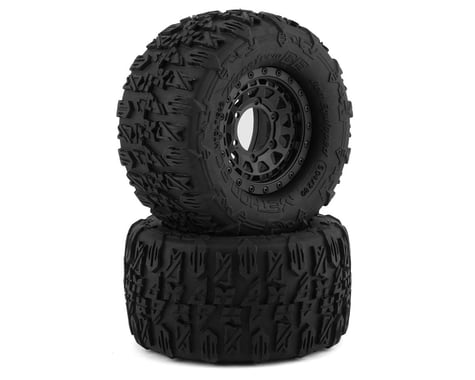 Method RC Terraform Belted Pre-Mount 1/10 Monster Truck Tire (Black) (2)