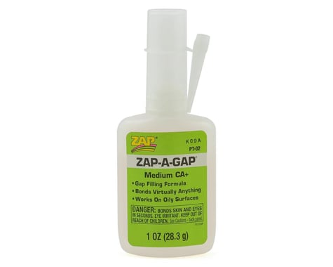 Zap Adhesives Zap A Gap CA+ Glue 1 oz Thick PAAPT02