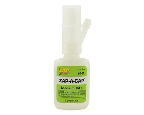 Zap Adhesives PT03 Zap A Gap CA+ Glue .5 oz PAAPT03