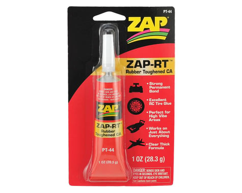 Zap Adhesives ZAP-RT Rubber Toughened CA Clear Thick 1oz PAAPT44