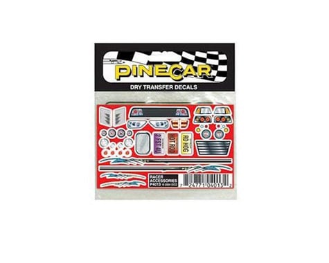 PineCar Racer Accessories Dry Transfer PINP4013