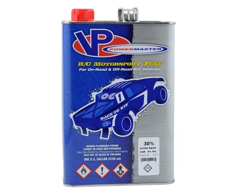 PowerMaster Nitro Race 30% Car Fuel (9% Castor/Synthetic Blend) (Six Gallons)
