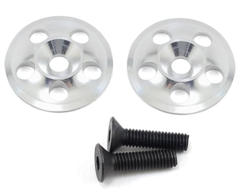 PSM UFO Aluminum 1/8 Scale Wing Mount Buttons (Silver) (2)