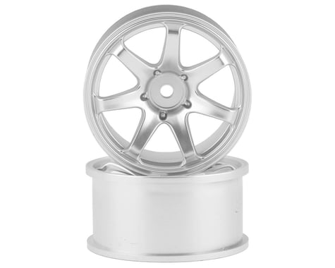 RC Art Evolve GF 6-Spoke Drift Wheels (Matte Silver) (2) (6mm Offset)