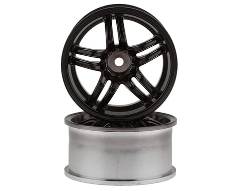 RC Art Evolve 33-R 5-Split Spoke Drift Wheels (Clear Black) (2) (6mm Offset)