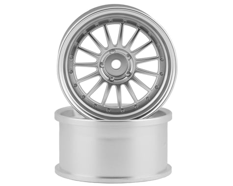 RC Art SSR Professor TF1 Drift Wheels (Matte Silver) (2) (6mm Offset)