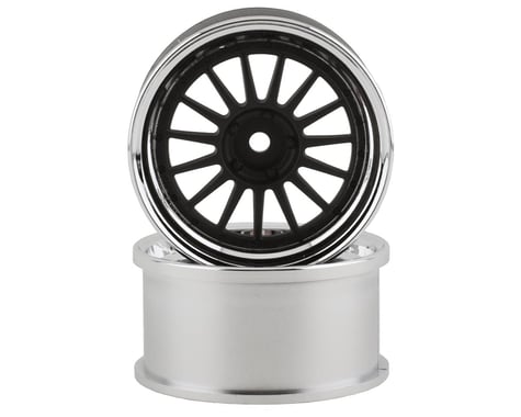 RC Art SSR Professor TF1 Drift Wheels (Flat Black) (2) (8mm Offset)