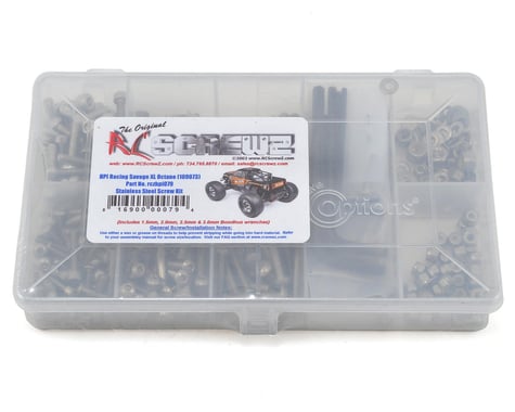 RC Screwz HPI Racing Savage XL Octane Stainless Steel Screw Kit