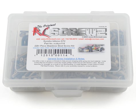 RC Screwz Kyosho Inferno GT 2 Stainless Steel Screw Kit
