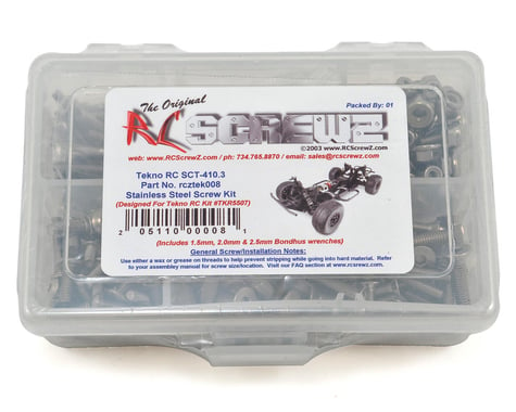 RC Screwz Tekno SCT410.3 Stainless Screw Kit
