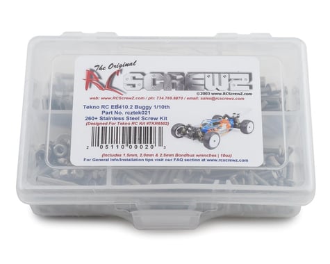RC Screwz Tekno RC EB410 2.0 Stainless Steel Screw Kit